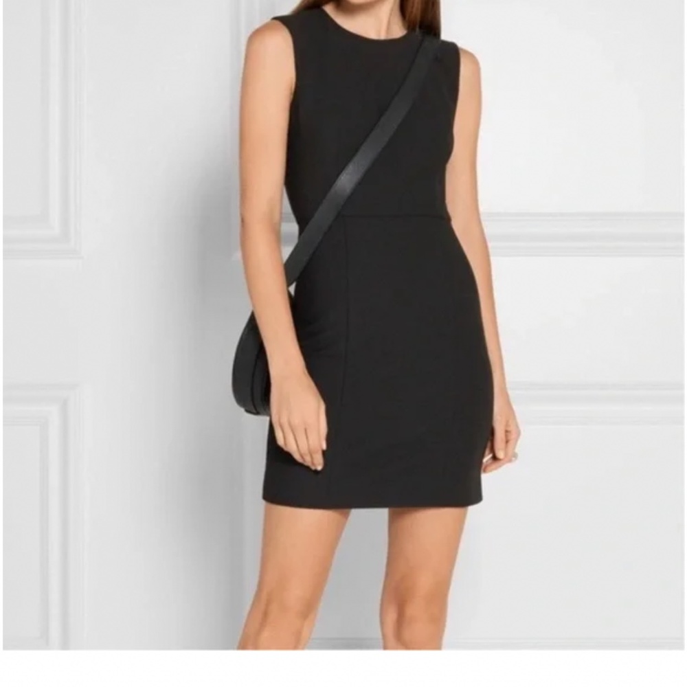 Black sheath dress open back